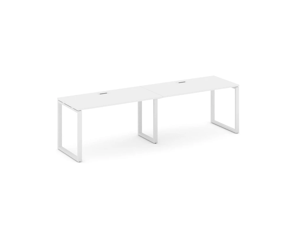 Рабочая станция 1 сторон. на О-образном каркасе 60 мм 1960x600x750 Стайл Проджект / Style Project