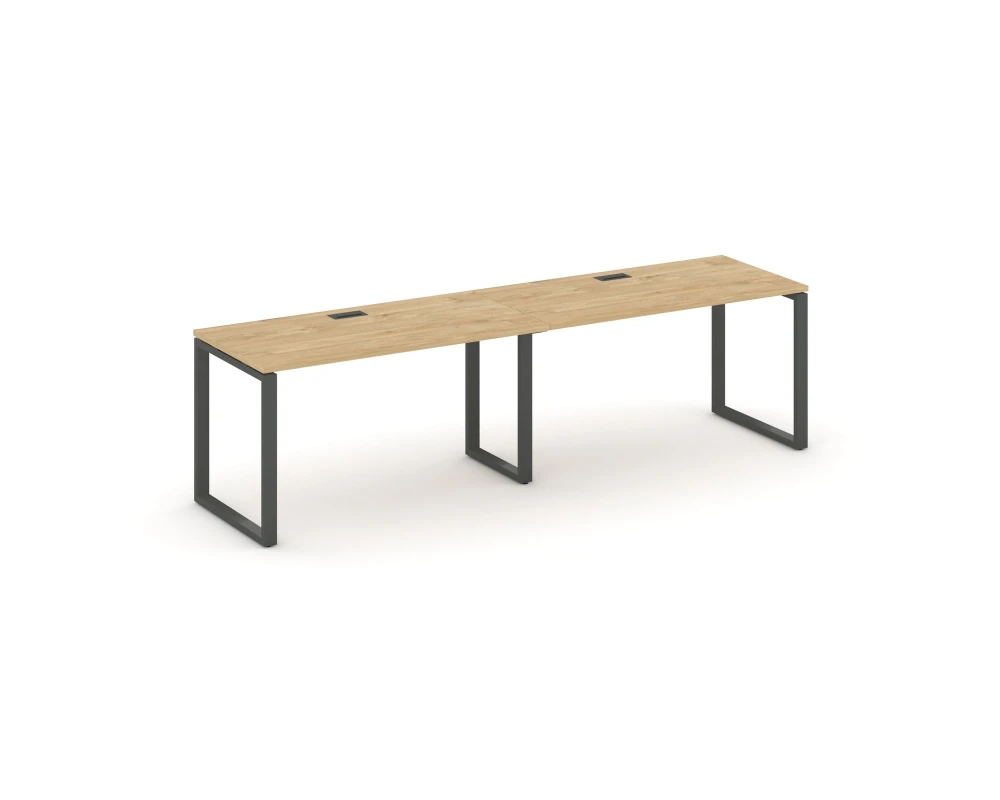 Рабочая станция 1 сторон. на О-образном каркасе 60 мм 3160x600x750 Стайл Проджект / Style Project