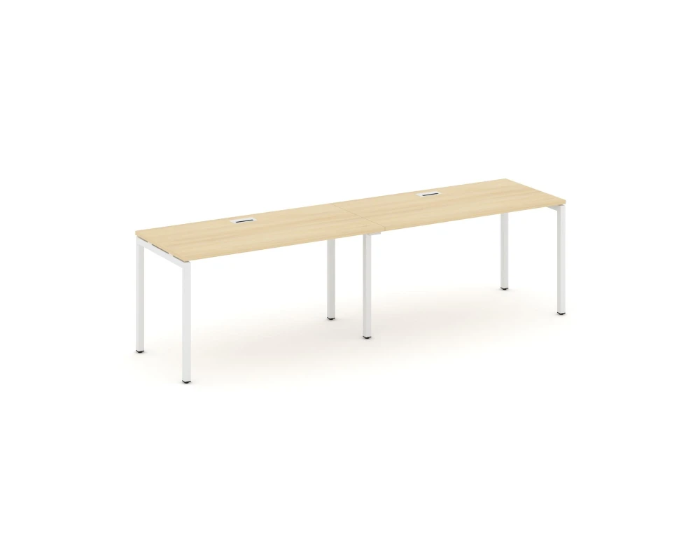 Рабочая станция 1 сторон. на П-образном каркасе 40 мм 2760x600x750 Стайл Проджект / Style Project