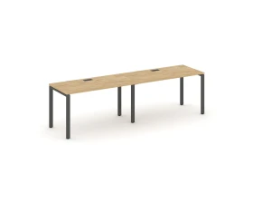 Рабочая станция 1 сторон. на П-образном каркасе 60 мм 2360x600x750 Стайл Проджект / Style Project images