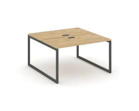 Рабочая станция 2-х сторон. на О-образном каркасе 40 мм 1380x1232x750 Стайл Проджект / Style Project images