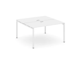 Рабочая станция 2-х сторон. на П-образном каркасе 40 мм 1180x1232x750 Стайл Проджект / Style Project images