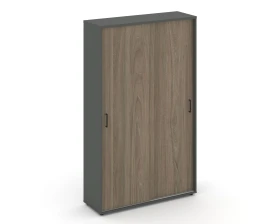 Шкаф-купе для одежды с полками и выдвижной штангой в каждой секции 1200x400x1982 зад. стенка HDF Стайл Проджект / Style Project images