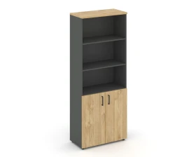 Шкаф высокий широкий полузакрытый 796x400x1982 зад. стенка HDF Стайл Проджект / Style Project images