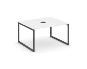 Стол переговорный на О-образном каркасе 40 мм с лючком 1180x1180x750 Стайл Проджект / Style Project images