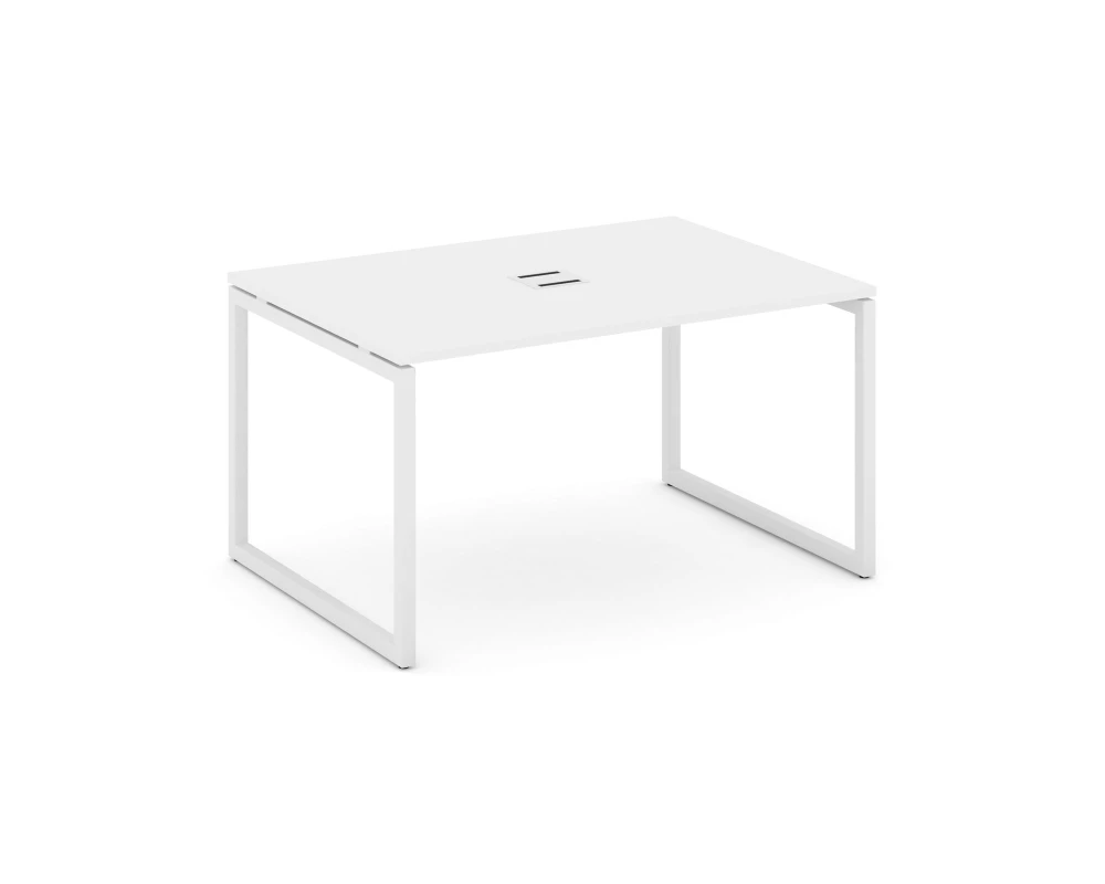 Стол переговорный на О-образном каркасе 40 мм с лючком 1180x980x750 Стайл Проджект / Style Project