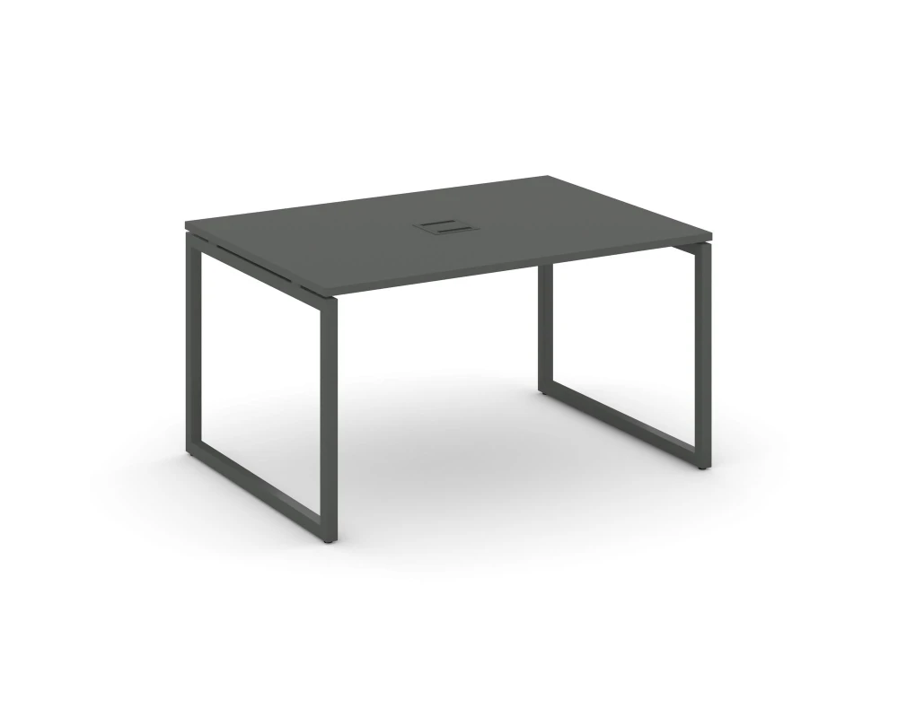 Стол переговорный на О-образном каркасе 40 мм с лючком 1380x980x750 Стайл Проджект / Style Project