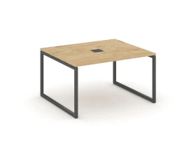 Стол переговорный на О-образном каркасе 40 мм с лючком 1580x1180x750 Стайл Проджект / Style Project images