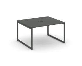 Стол переговорный на О-образном каркасе 40 мм с лючком 1580x1180x750 Стайл Проджект / Style Project images