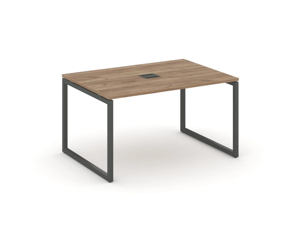 Стол переговорный на О-образном каркасе 40 мм с лючком 1580x980x750 Стайл Проджект / Style Project