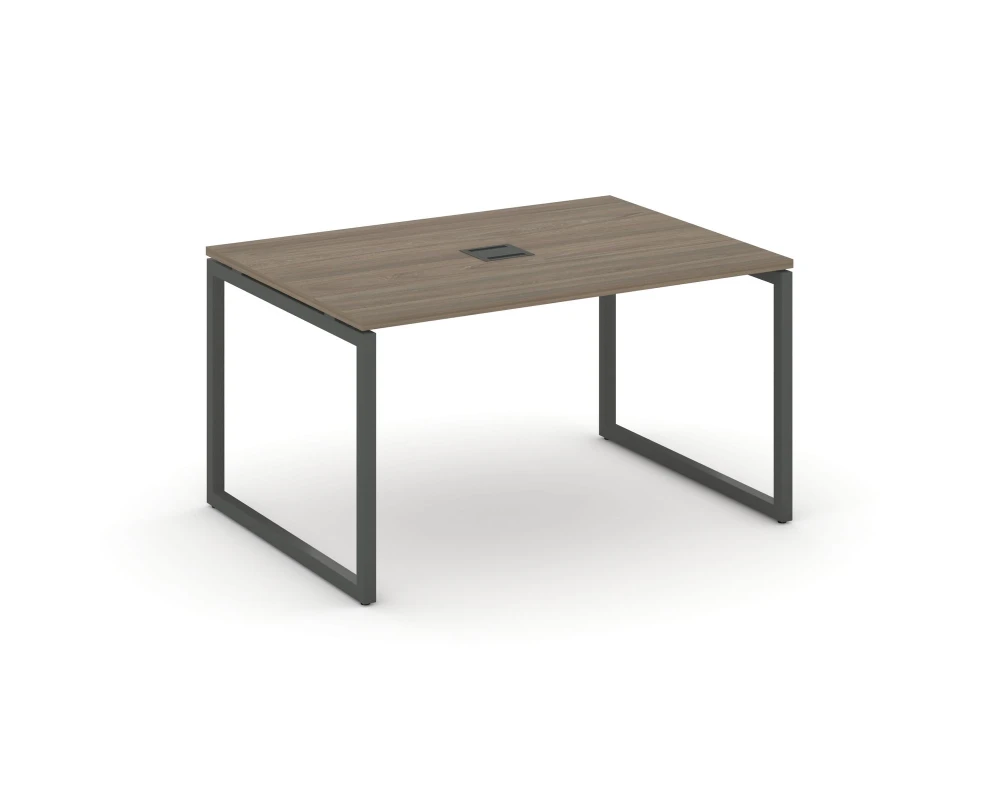 Стол переговорный на О-образном каркасе 40 мм с лючком 1580x980x750 Стайл Проджект / Style Project