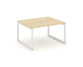 Стол переговорный на О-образном каркасе 50 мм с лючком 1180x1180x750 Стайл Проджект / Style Project images