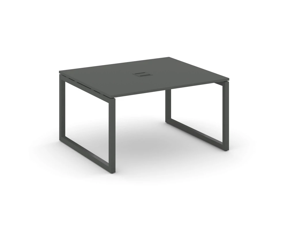 Стол переговорный на О-образном каркасе 50 мм с лючком 1180x1180x750 Стайл Проджект / Style Project