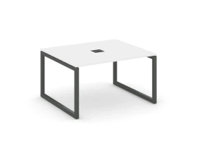 Стол переговорный на О-образном каркасе 50 мм с лючком 1180x1180x750 Стайл Проджект / Style Project images