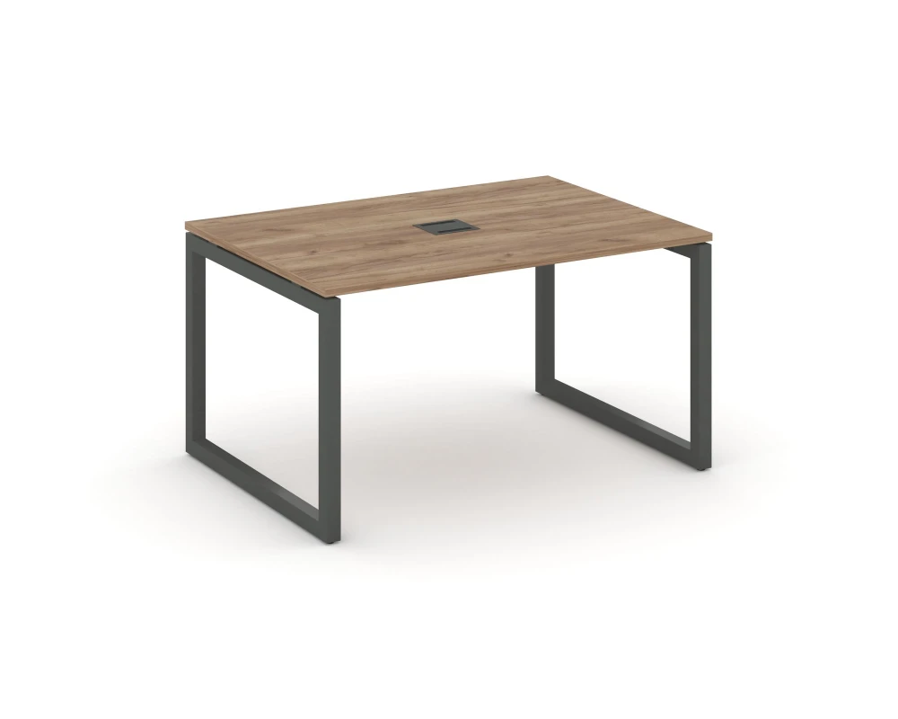 Стол переговорный на О-образном каркасе 50 мм с лючком 1180x980x750 Стайл Проджект / Style Project