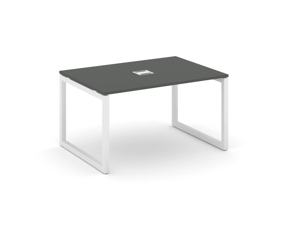 Стол переговорный на О-образном каркасе 50 мм с лючком 1380x980x750 Стайл Проджект / Style Project