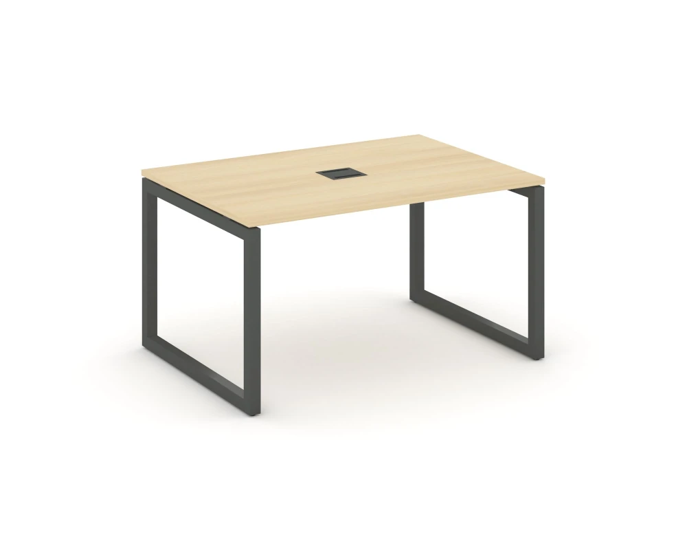 Стол переговорный на О-образном каркасе 50 мм с лючком 1580x980x750 Стайл Проджект / Style Project