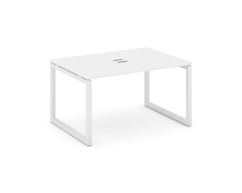 Стол переговорный на О-образном каркасе 50 мм с лючком 1580x980x750 Стайл Проджект / Style Project