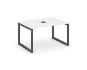 Стол переговорный на О-образном каркасе 50 мм с лючком 980x980x750 Стайл Проджект / Style Project images