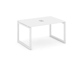 Стол переговорный на О-образном каркасе 50 мм с лючком 980x980x750 Стайл Проджект / Style Project images