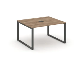 Стол переговорный на О-образном каркасе 60 мм с лючком 1180x1180x750 Стайл Проджект / Style Project images