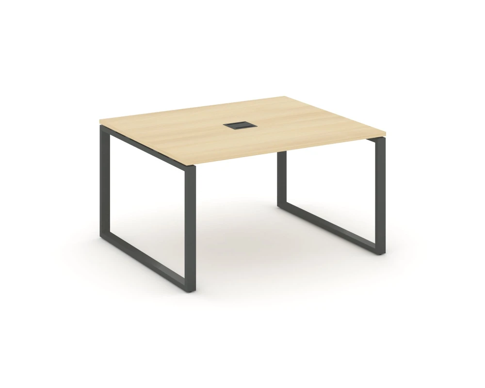 Стол переговорный на О-образном каркасе 60 мм с лючком 1180x1180x750 Стайл Проджект / Style Project