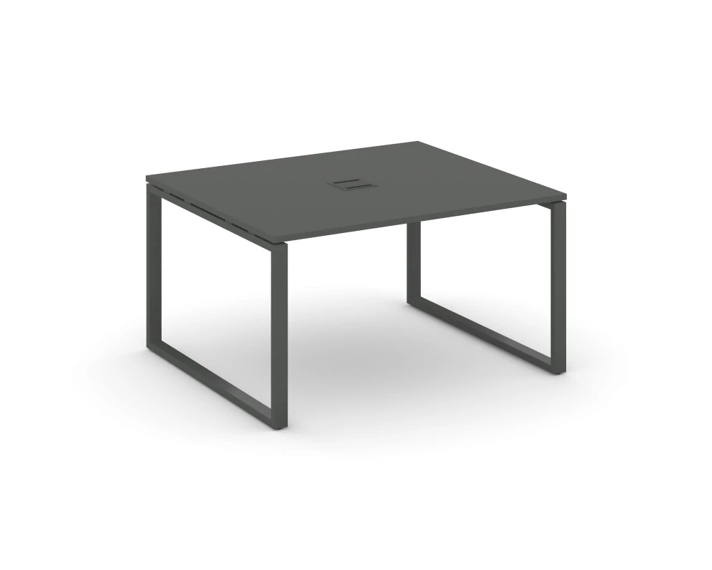 Стол переговорный на О-образном каркасе 60 мм с лючком 1180x1180x750 Стайл Проджект / Style Project