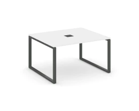 Стол переговорный на О-образном каркасе 60 мм с лючком 1180x1180x750 Стайл Проджект / Style Project images