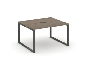 Стол переговорный на О-образном каркасе 60 мм с лючком 1180x1180x750 Стайл Проджект / Style Project images