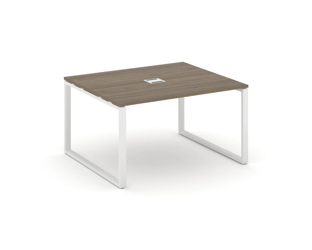 Стол переговорный на О-образном каркасе 60 мм с лючком 1180x1180x750 Стайл Проджект / Style Project