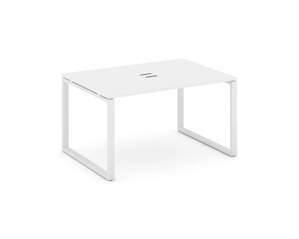 Стол переговорный на О-образном каркасе 60 мм с лючком 1180x980x750 Стайл Проджект / Style Project