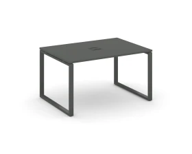 Стол переговорный на О-образном каркасе 60 мм с лючком 1580x980x750 Стайл Проджект / Style Project images