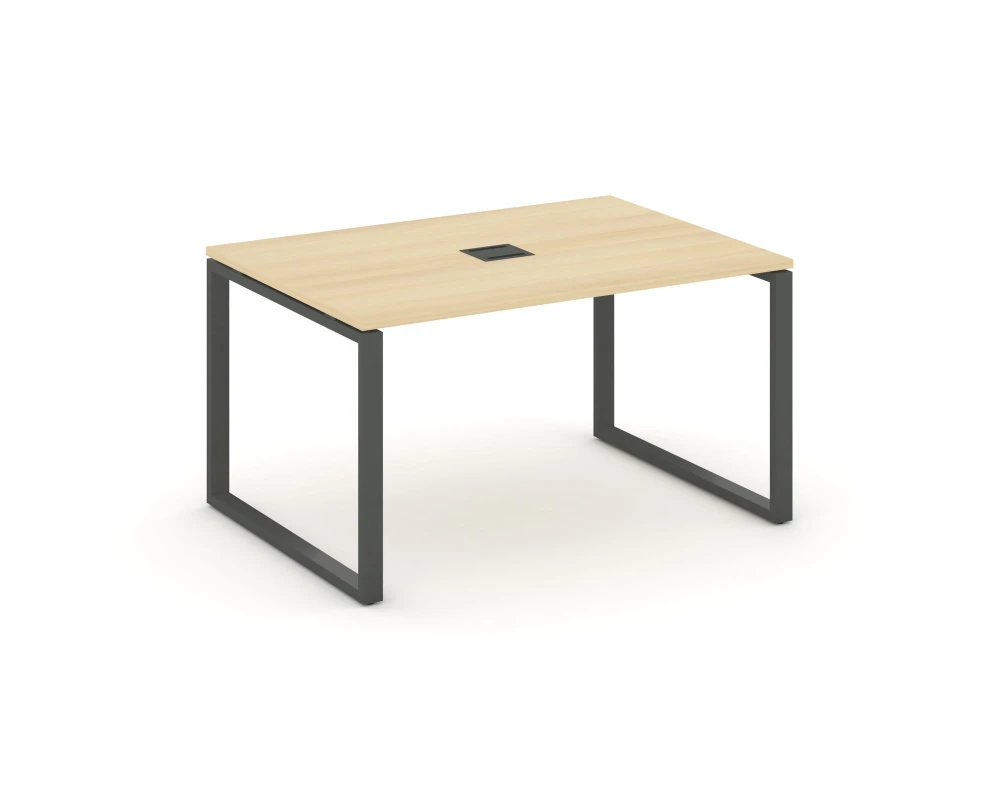 Стол переговорный на О-образном каркасе 60 мм с лючком 980x980x750 Стайл Проджект / Style Project