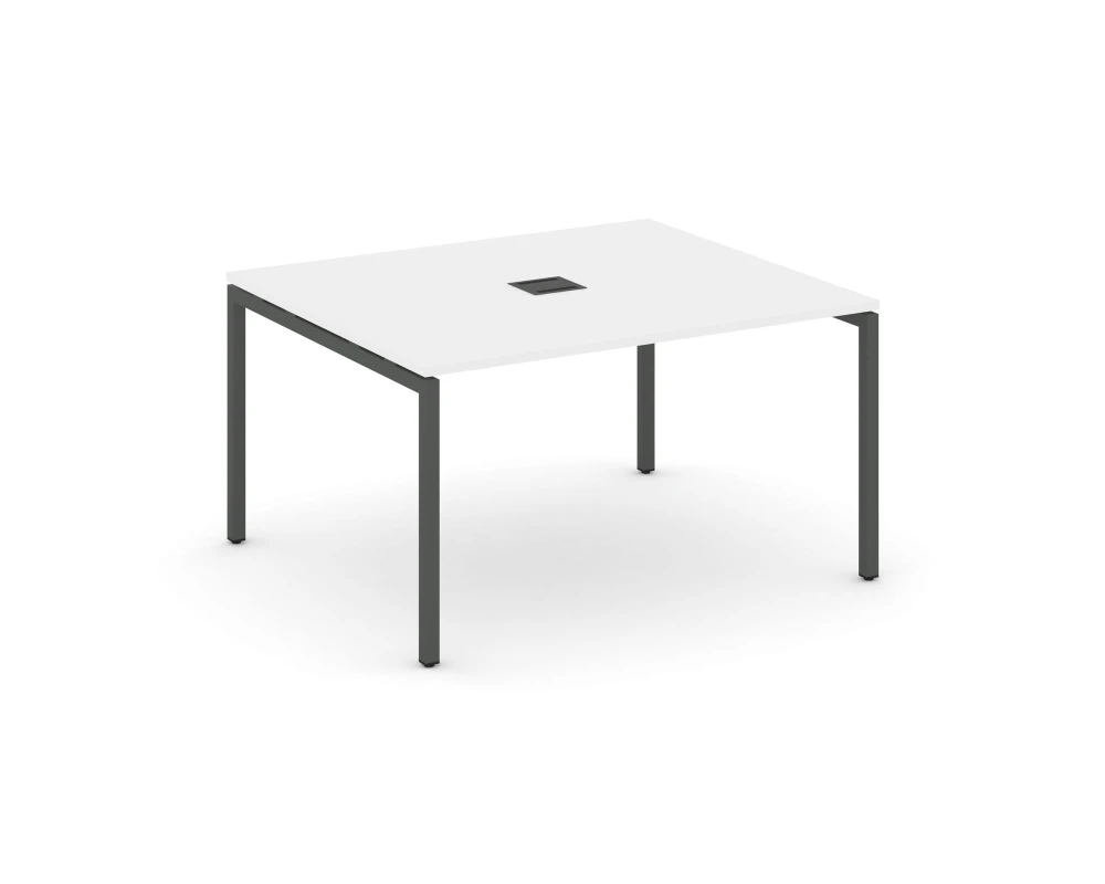 Стол переговорный на П-образном каркасе 40 мм с лючком 1180x1180x750 Стайл Проджект / Style Project