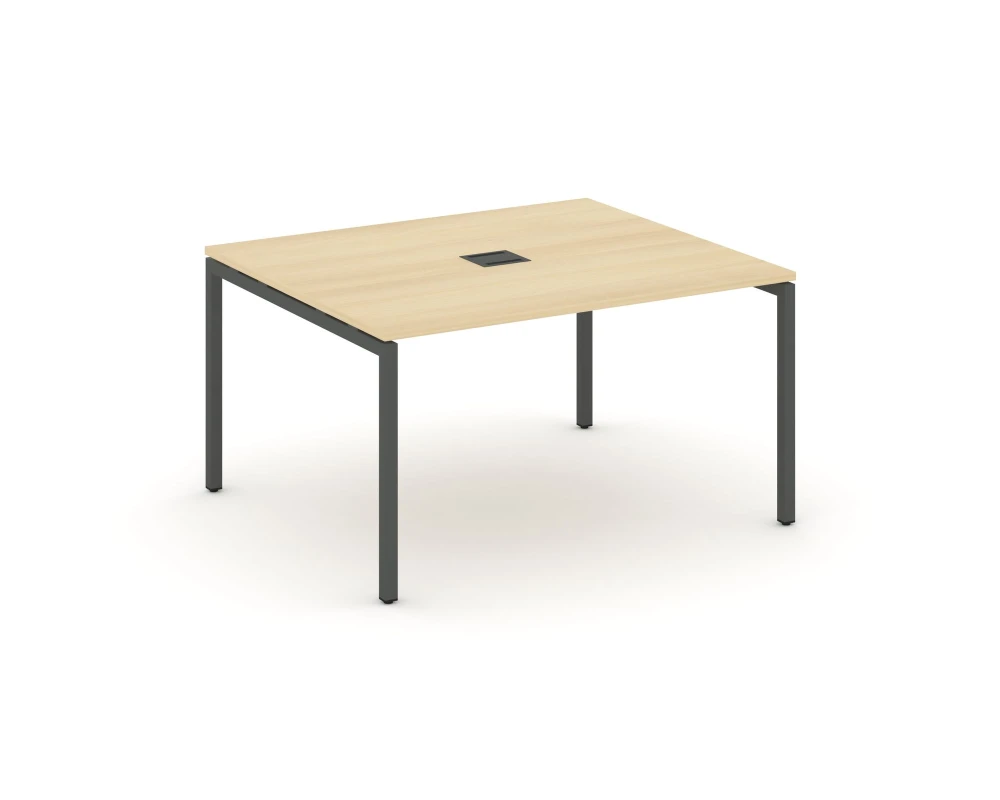 Стол переговорный на П-образном каркасе 40 мм с лючком 1380x1180x750 Стайл Проджект / Style Project