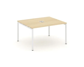 Стол переговорный на П-образном каркасе 40 мм с лючком 1380x1180x750 Стайл Проджект / Style Project images