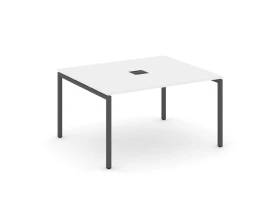 Стол переговорный на П-образном каркасе 40 мм с лючком 1380x1180x750 Стайл Проджект / Style Project images