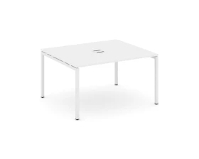 Стол переговорный на П-образном каркасе 40 мм с лючком 1380x1180x750 Стайл Проджект / Style Project images