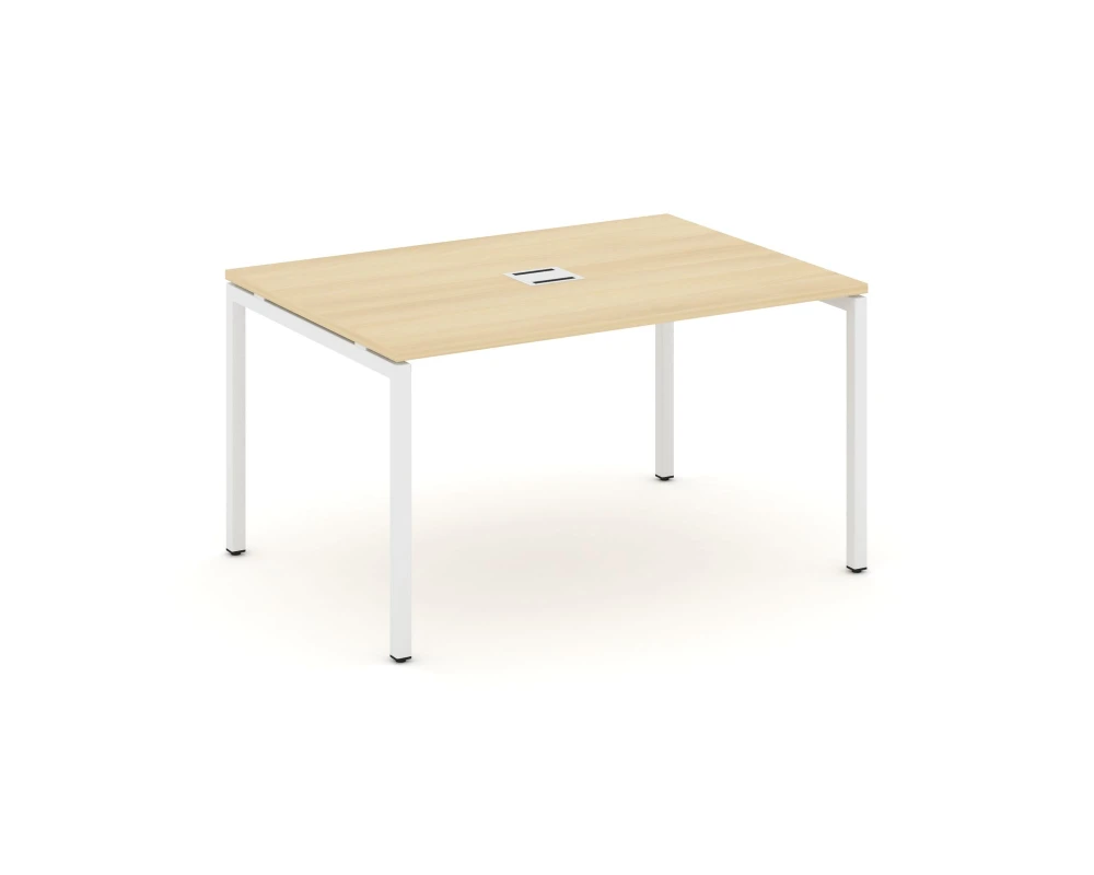 Стол переговорный на П-образном каркасе 40 мм с лючком 1580x980x750 Стайл Проджект / Style Project