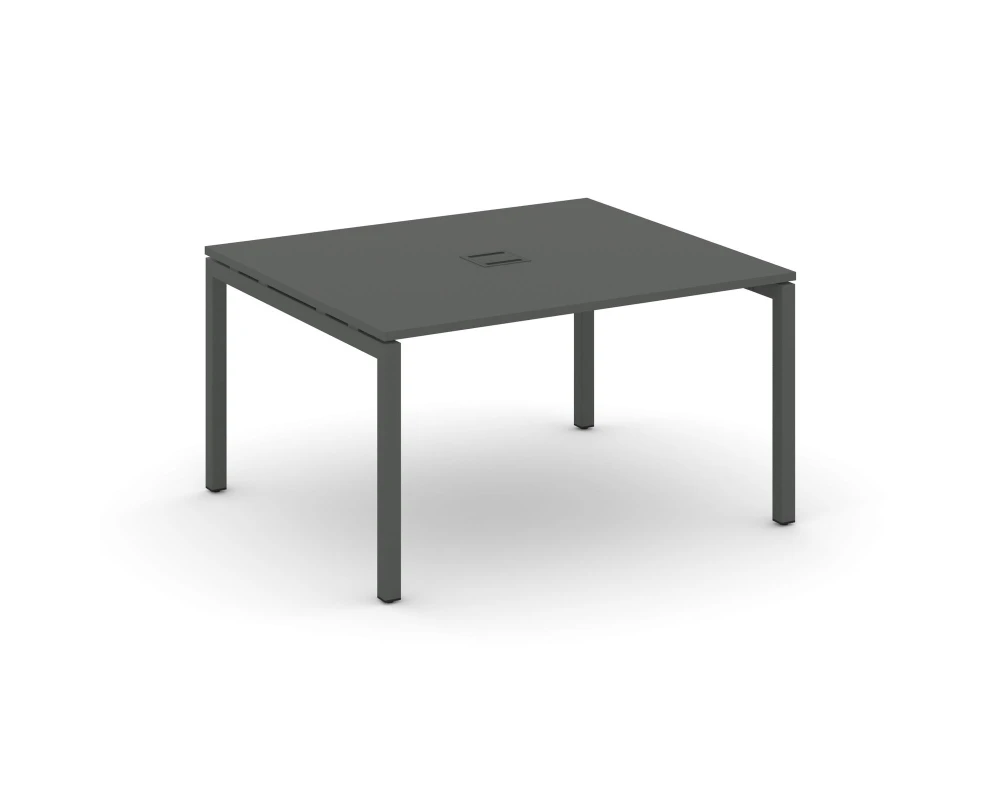 Стол переговорный на П-образном каркасе 50 мм с лючком 1180x1180x750 Стайл Проджект / Style Project