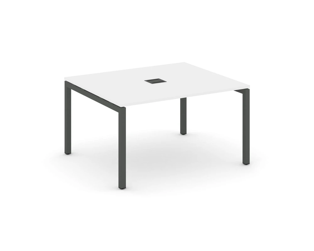 Стол переговорный на П-образном каркасе 50 мм с лючком 1180x1180x750 Стайл Проджект / Style Project