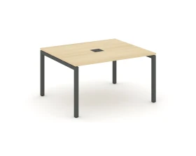 Стол переговорный на П-образном каркасе 50 мм с лючком 1380x1180x750 Стайл Проджект / Style Project images