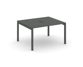 Стол переговорный на П-образном каркасе 50 мм с лючком 1380x1180x750 Стайл Проджект / Style Project images