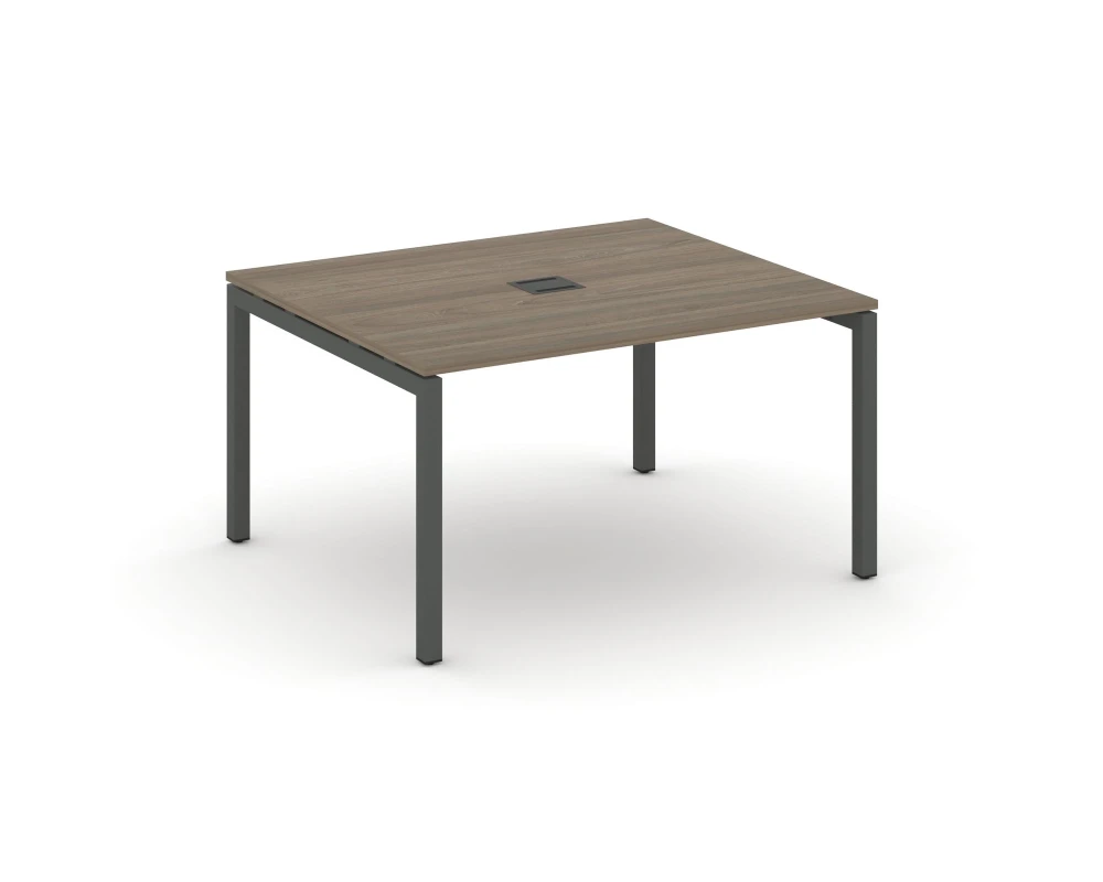 Стол переговорный на П-образном каркасе 50 мм с лючком 1380x1180x750 Стайл Проджект / Style Project