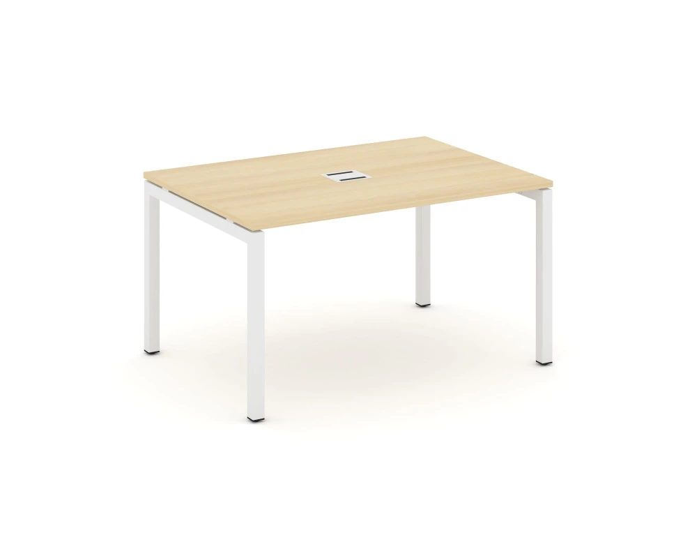 Стол переговорный на П-образном каркасе 50 мм с лючком 1380x980x750 Стайл Проджект / Style Project