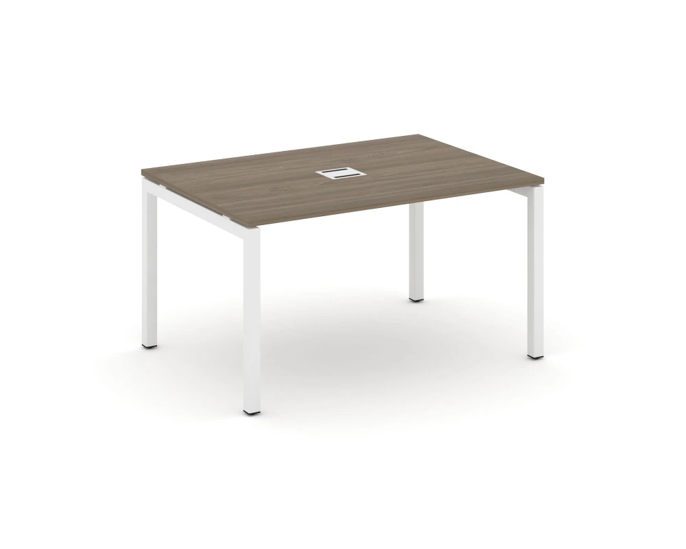 Стол переговорный на П-образном каркасе 50 мм с лючком 1380x980x750 Стайл Проджект / Style Project