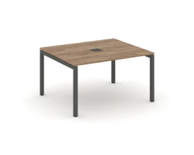 Стол переговорный на П-образном каркасе 50 мм с лючком 1580x1180x750 Стайл Проджект / Style Project images