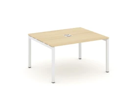 Стол переговорный на П-образном каркасе 50 мм с лючком 1580x1180x750 Стайл Проджект / Style Project images