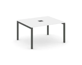 Стол переговорный на П-образном каркасе 50 мм с лючком 1580x1180x750 Стайл Проджект / Style Project images