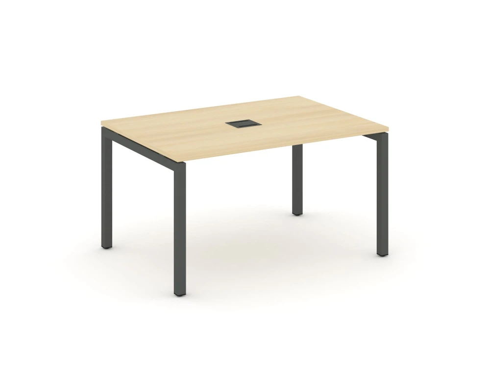 Стол переговорный на П-образном каркасе 50 мм с лючком 1580x980x750 Стайл Проджект / Style Project